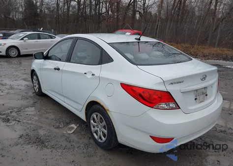 2012 Hyundai Accent Gls from USA, damaged, VIN KMHCT4AE2CU113494